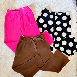 Lot of 3 little girls jogging/lounge pants